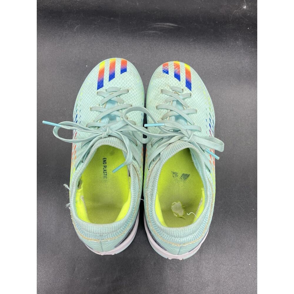 ADIDAS X Speedportal.3 Clear Aqua Blue Indoor Soccer Shoes Youth Size 3 GW8467 - Picture 5 of 7